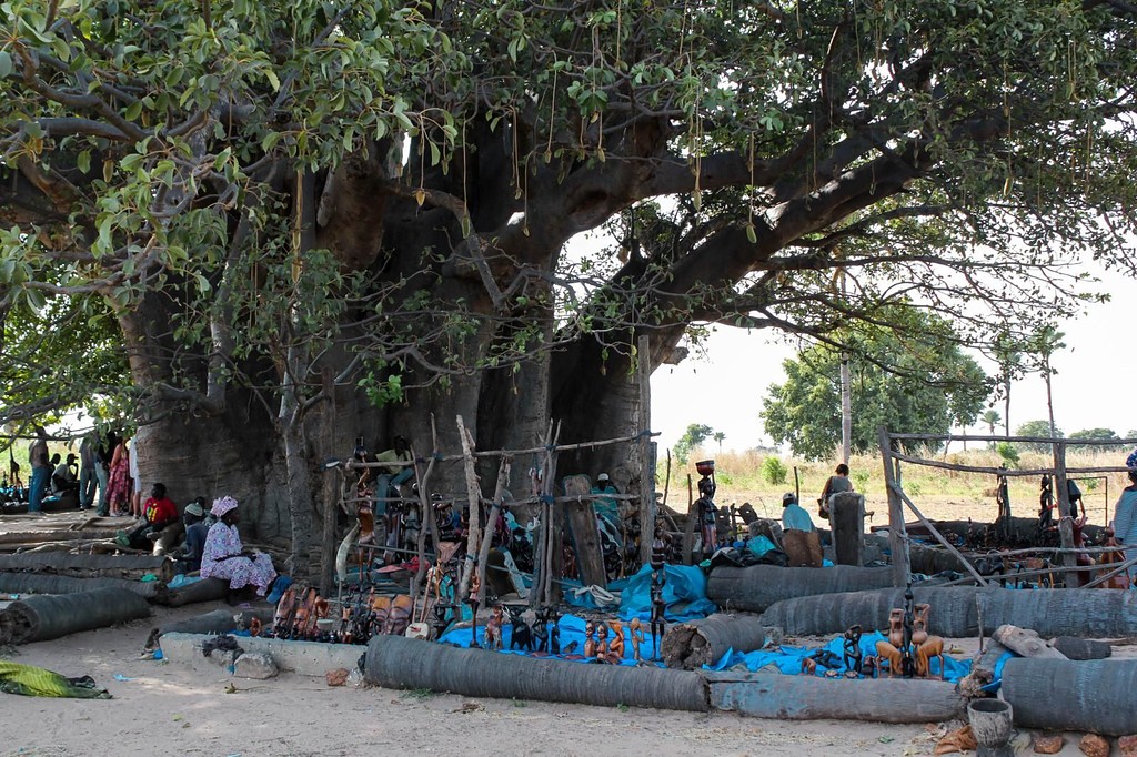 Pause à l'ombre d'un baobab