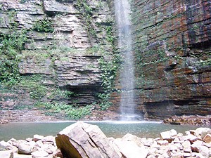 La cascade de Dindéfélo, au pays Bassari