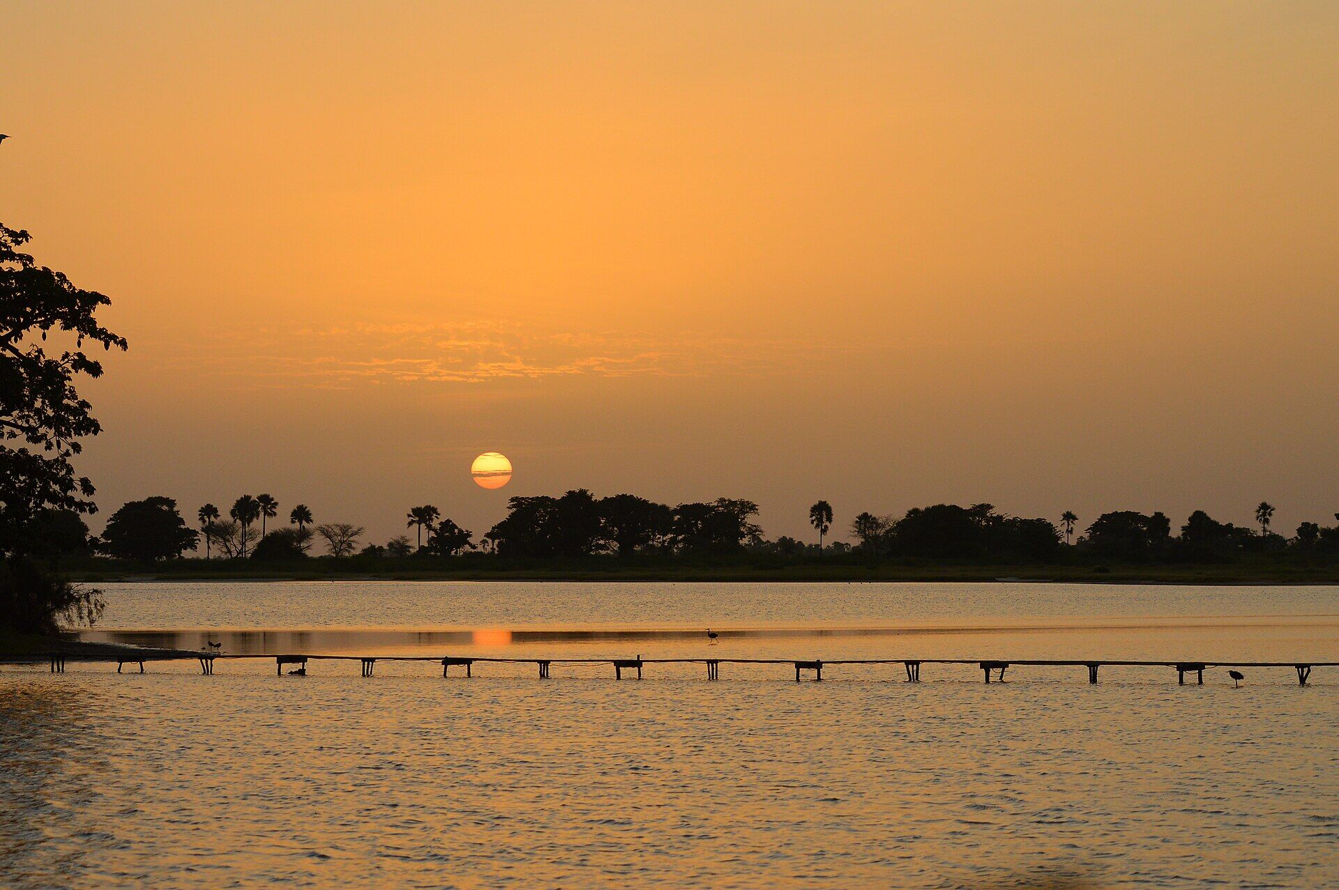 Coucher de soleil sur le Saloum