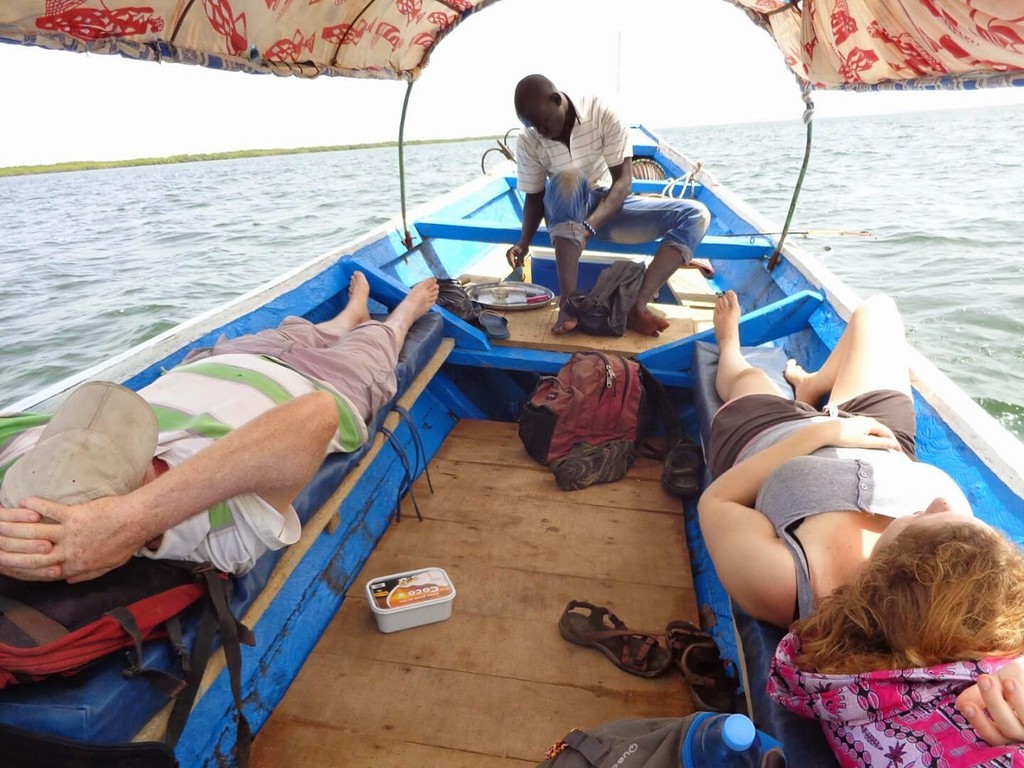 À bord de la pirogue Obinomag