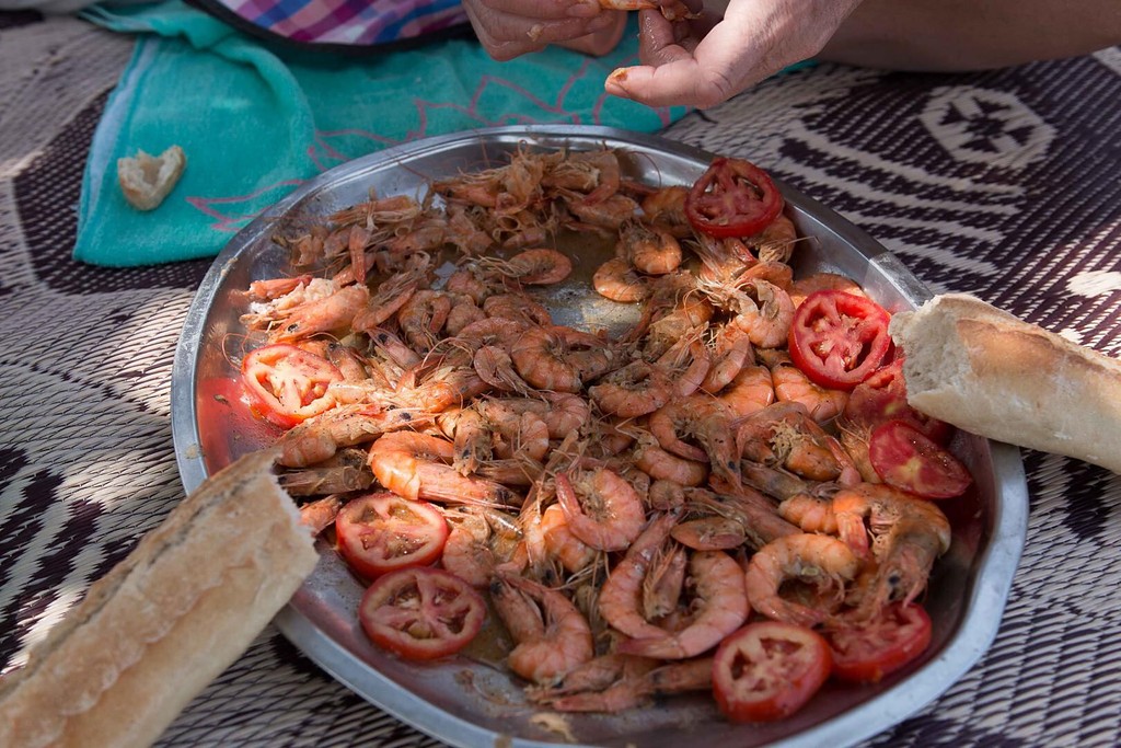 Repas sénégalais servi pendant l'excursion