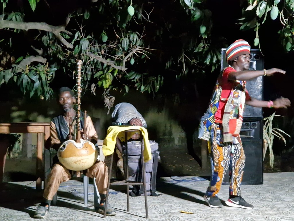 Soirée musicale avec joueur de kora et danseur